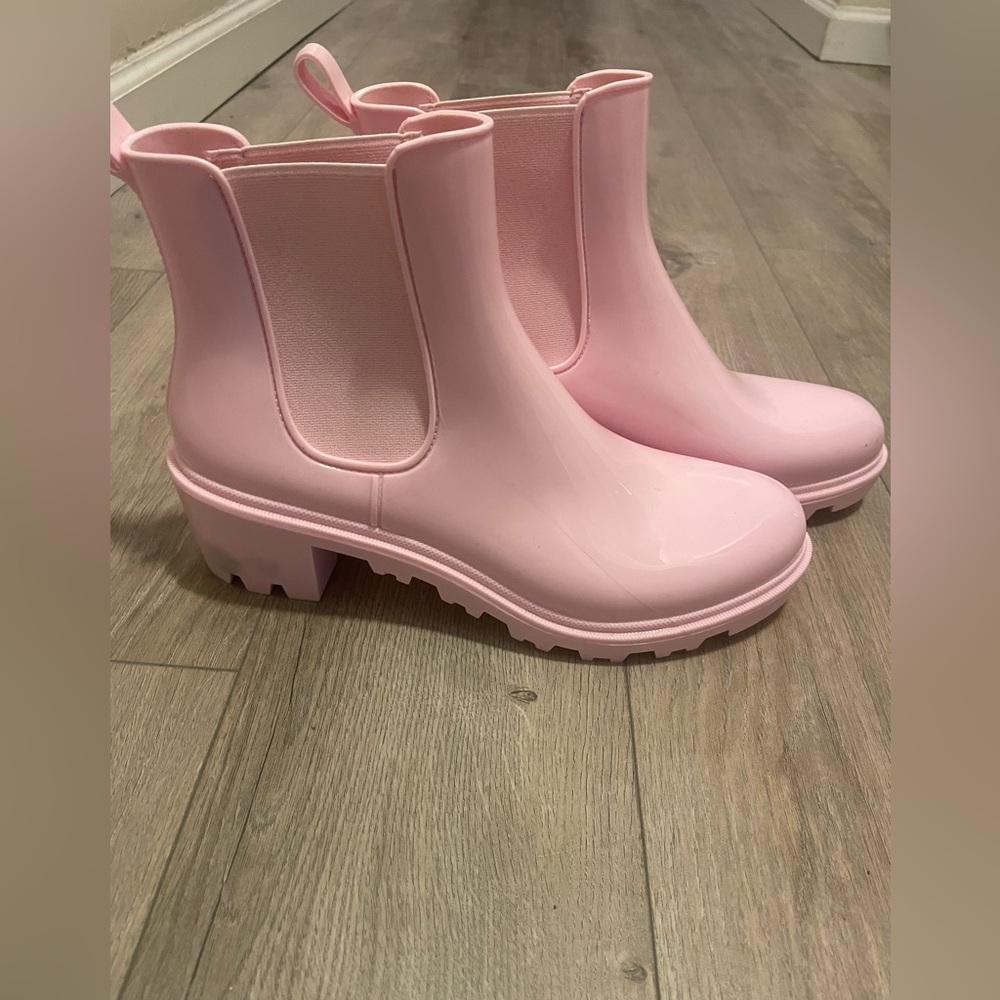 Pink Ankle Rain Boots